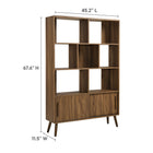 Modway Transmit 45" Bookcase with Sliding Doors