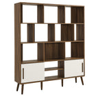 Modway Transmit 59" Bookcase with Sliding Doors  