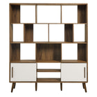 Modway Transmit 59" Bookcase with Sliding Doors