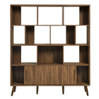 Modway Transmit 59" Bookcase with Sliding Doors