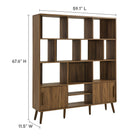Modway Transmit 59" Bookcase with Sliding Doors