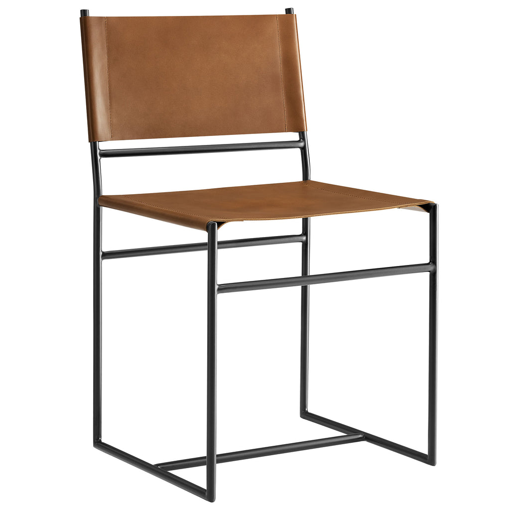 Modway Thatcher Leather and Metal Dining Chair  