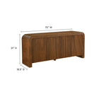 Modway Waterflute 70" Fluted Sideboard Cabinet