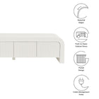 Modway Waterflute 68" Fluted TV Stand