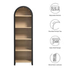 Modway Evie Arched Narrow Bookcase Display Cabinet