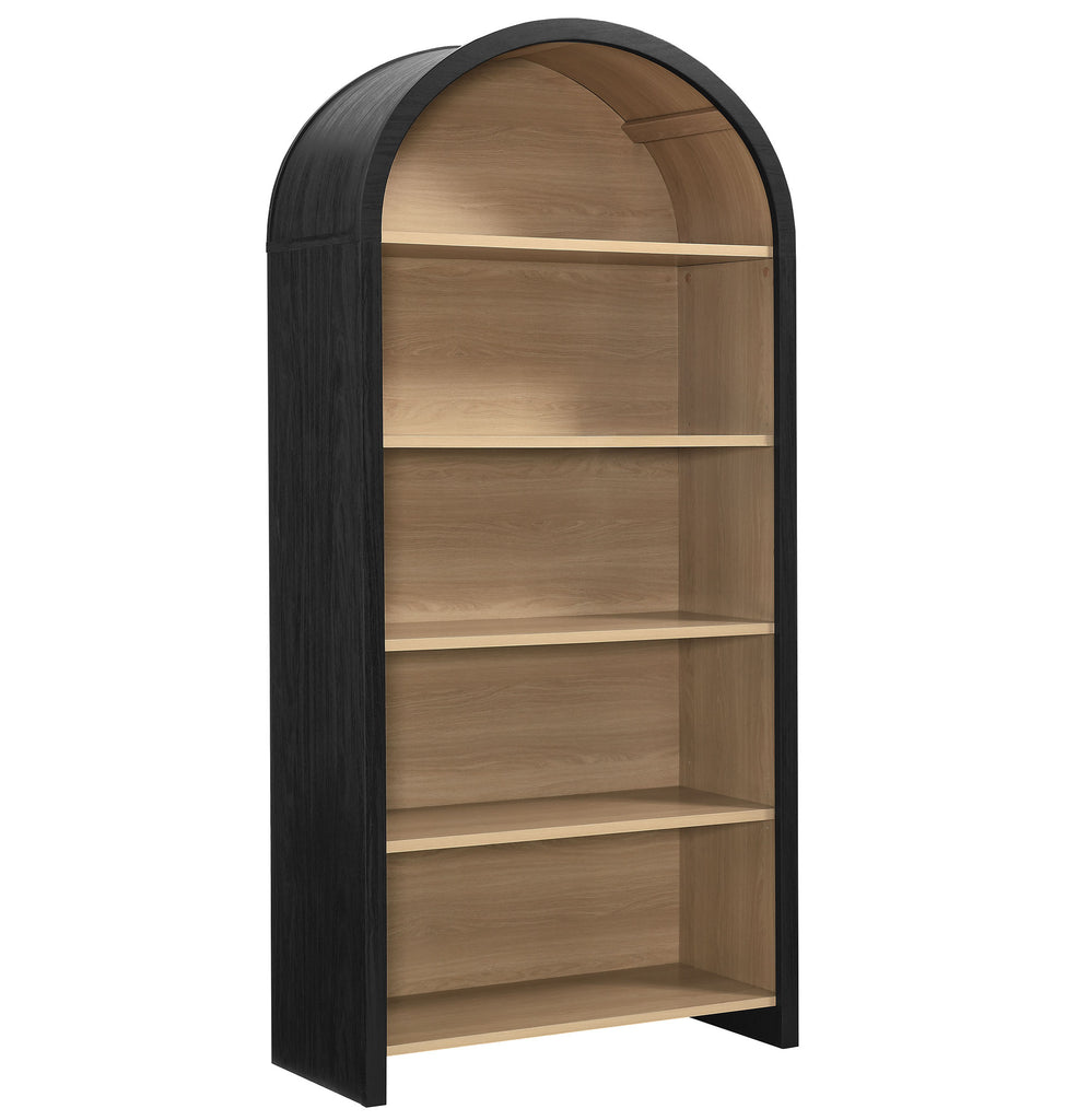 Modway Evie Arched Wide Bookcase Display Cabinet  
