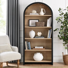 Modway Evie Arched Wide Bookcase Display Cabinet