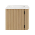 Modway Zia 30" Wall-Mount Bathroom Vanity with Marble Sink