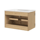 Modway Zia 30" Wall-Mount Bathroom Vanity with Marble Sink