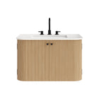 Modway Zia 30" Wall-Mount Bathroom Vanity with Marble Sink