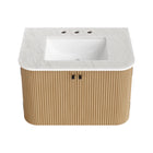 Modway Zia 30" Wall-Mount Bathroom Vanity with Marble Sink