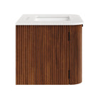 Modway Zia 30" Wall-Mount Bathroom Vanity with Marble Sink