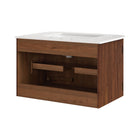 Modway Zia 30" Wall-Mount Bathroom Vanity with Marble Sink