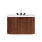 Modway Zia 30" Wall-Mount Bathroom Vanity with Marble Sink