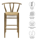 Modway Amish Wood Bar Stool