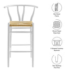 Modway Amish Wood Bar Stool