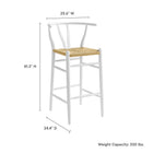 Modway Amish Wood Bar Stool