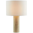 Modway Zenith Travertine Table Lamp With Fabric Drum Shade