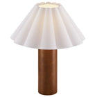 Modway Flora Wood Table Lamp With Pleated Petal Shade