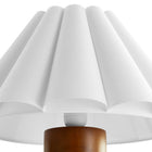 Modway Flora Wood Table Lamp With Pleated Petal Shade