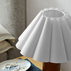 Modway Flora Wood Table Lamp With Pleated Petal Shade