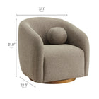 Modway Holland Swivel Chenille Fabric Armchair
