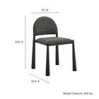 Modway Hayley Upholstered Fabric Dining Side Chair