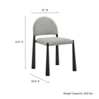 Modway Hayley Upholstered Fabric Dining Side Chair