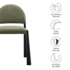 Modway Hayley Upholstered Fabric Dining Side Chair