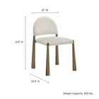 Modway Hayley Upholstered Fabric Dining Side Chair