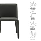 Modway Rhodes Vegan Leather Upholstered Dining Chair
