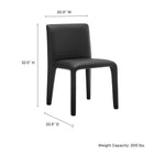 Modway Rhodes Vegan Leather Upholstered Dining Chair