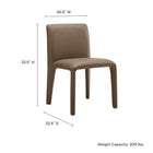 Modway Rhodes Vegan Leather Upholstered Dining Chair