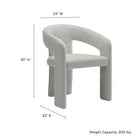 Modway Oslo Barrel Fabric Upholstered Dining Accent Chair