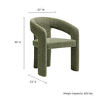 Modway Oslo Barrel Fabric Upholstered Dining Accent Chair