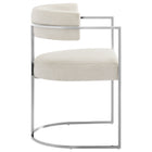 Modway Huron Curved Back Fabric and Metal Dining Accent Chair