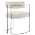 Modway Huron Curved Back Fabric and Metal Dining Accent Chair