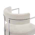 Modway Huron Curved Back Fabric and Metal Dining Accent Chair