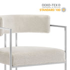 Modway Huron Curved Back Fabric and Metal Dining Accent Chair