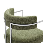 Modway Huron Curved Back Fabric and Metal Dining Accent Chair