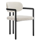 Modway Elio Barrel Fabric and Metal Dining Chair  