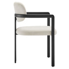 Modway Elio Barrel Fabric and Metal Dining Chair