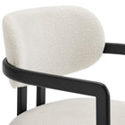 Modway Elio Barrel Fabric and Metal Dining Chair