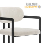 Modway Elio Barrel Fabric and Metal Dining Chair
