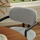 Modway Elio Barrel Fabric and Metal Dining Chair