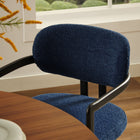 Modway Elio Barrel Fabric and Metal Dining Chair