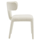 Modway Stellan Curved Back Boucle Upholstered Dining Chair Set of 2