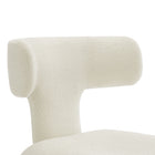 Modway Stellan Curved Back Boucle Upholstered Dining Chair Set of 2