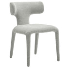 Modway Stellan Curved Back Boucle Upholstered Dining Chair Set of 2