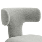 Modway Stellan Curved Back Boucle Upholstered Dining Chair Set of 2